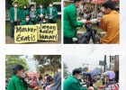 Mahasiswa Kampus 3 Peduli Lingkungan, Bagikan Masker Gratis kepada Masyarakat Terdampak Kabut Asap di Dharmasraya