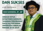 Dede Suhendra, SP., MP. Terpilih sebagai Ketua Departemen Budidaya Tanaman Perkebunan Fakultas Pertanian Universitas Andalas Periode 2024–2029